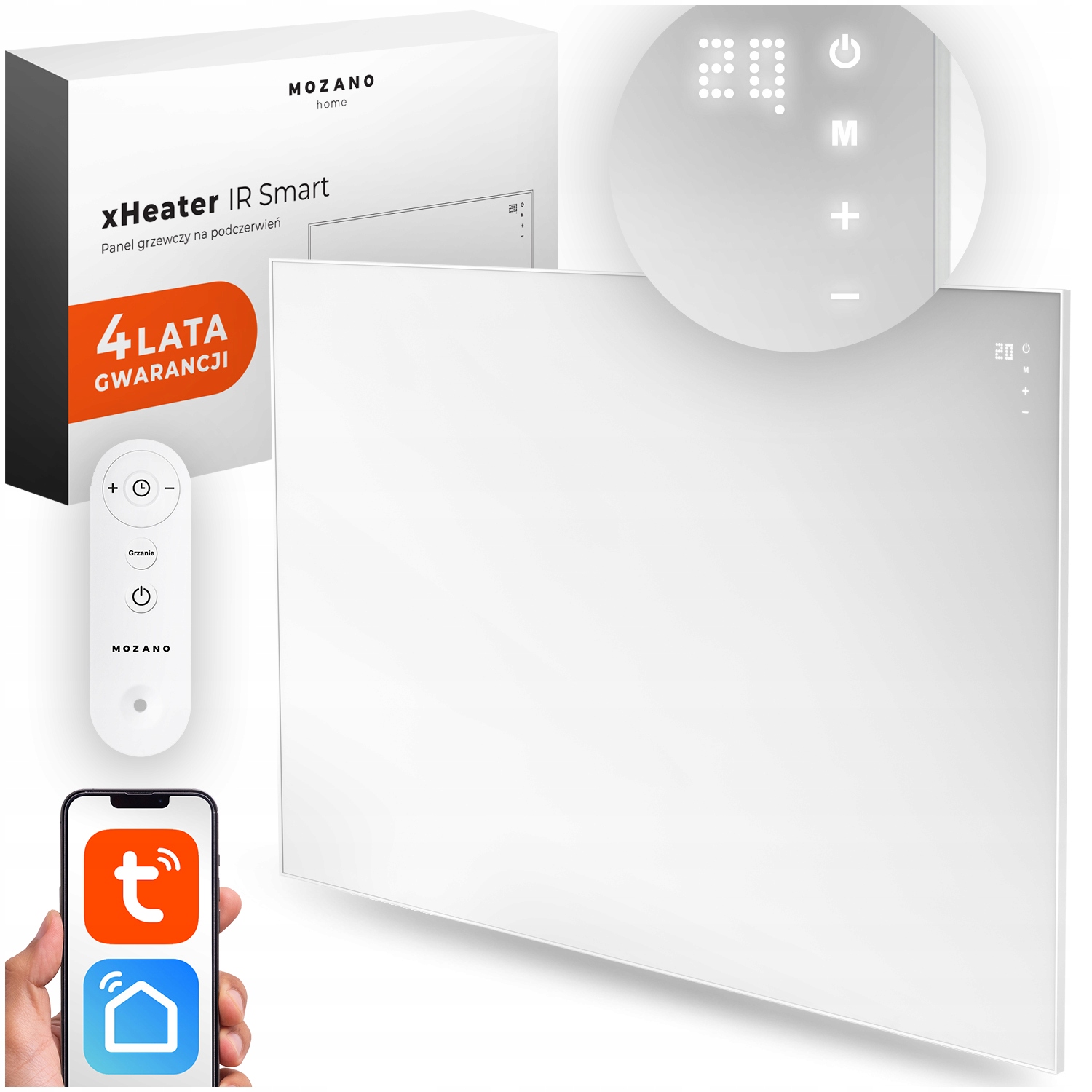 Infračervený ohrievač 960 W radiant wifi diaľk